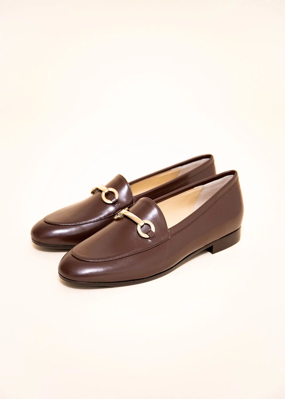 MOCASSIN MORS  LA HAVANE CUIR  MARRON