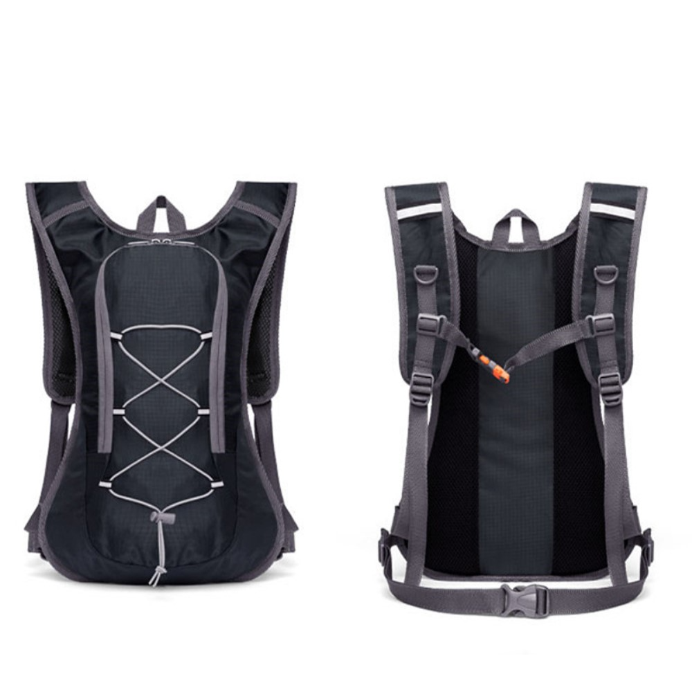 (28x43cm) Wasserabweisender Outdoor Velo Fahrrad Wander Rucksack - Schwarz