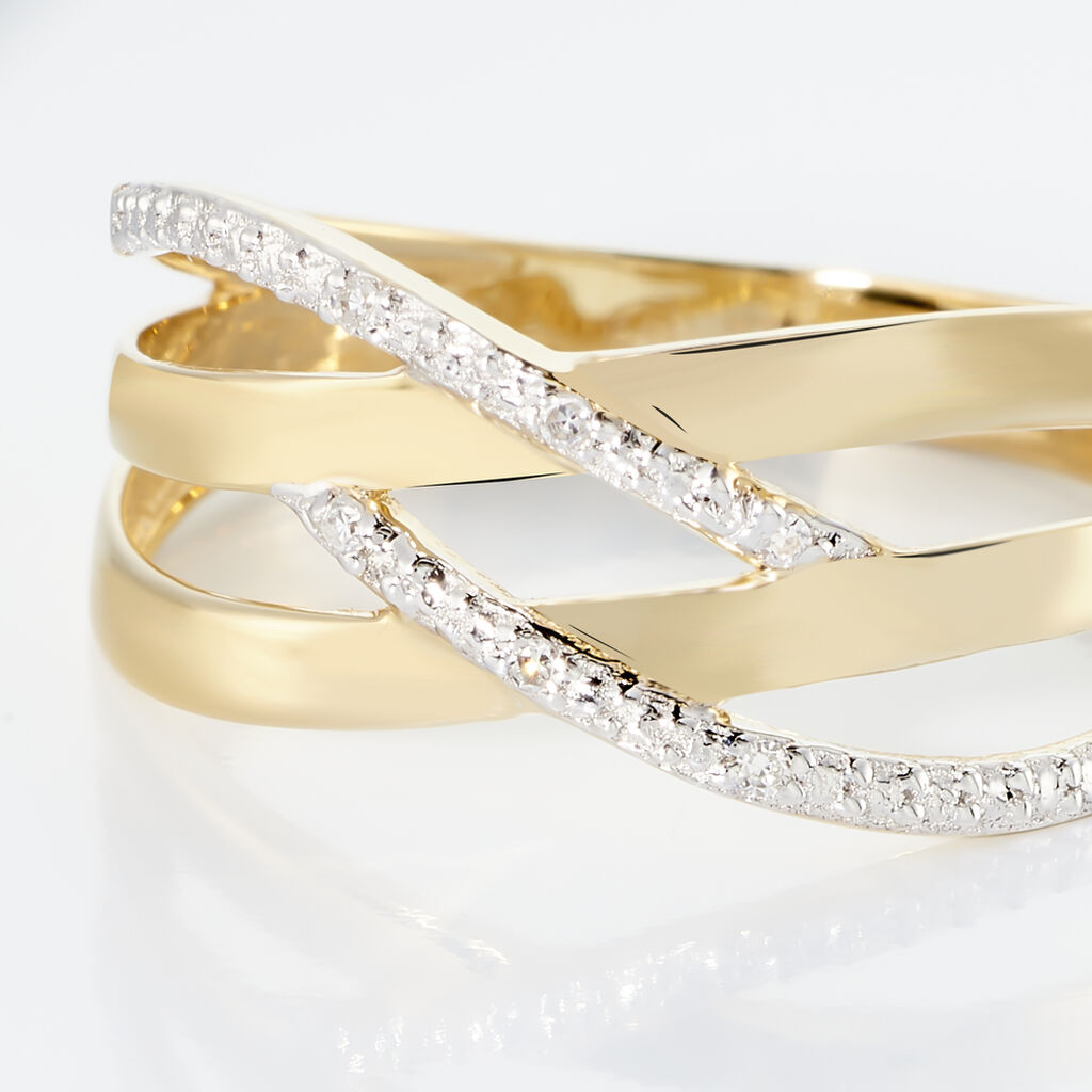 Bague Joassine Or Jaune Diamant