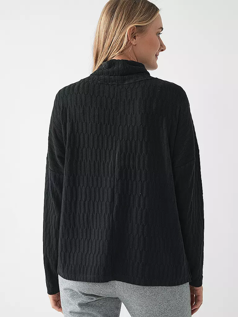 BRAX Rollkragenshirt schwarz