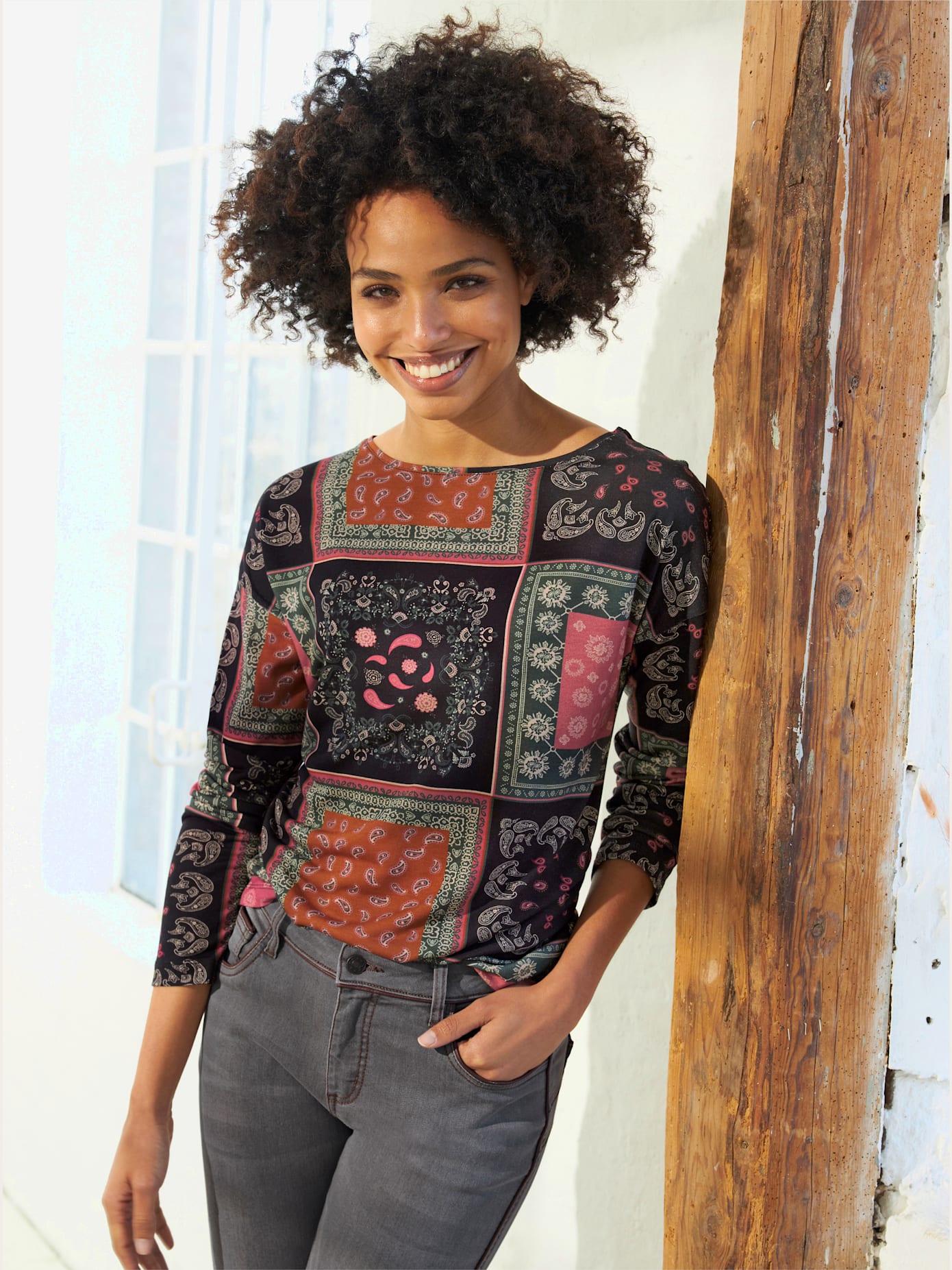 T-shirt imprimé pure viscose
