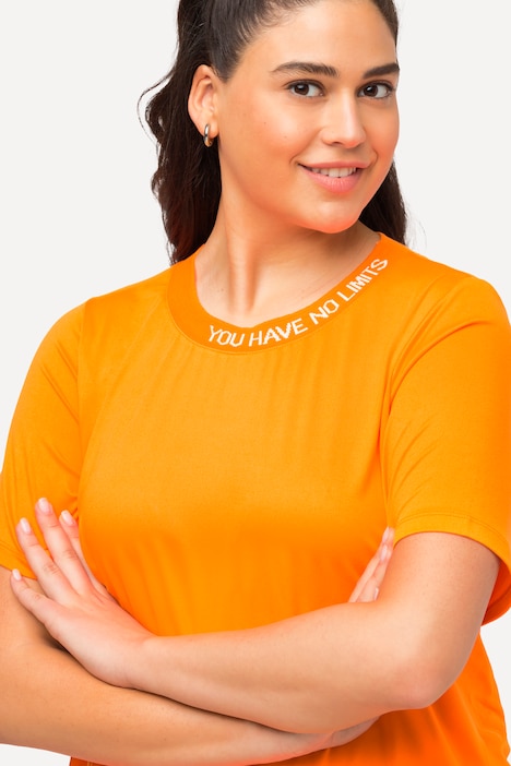 Funktionsshirt, Schriftdruck, Classic, Rundhals, Halbarm