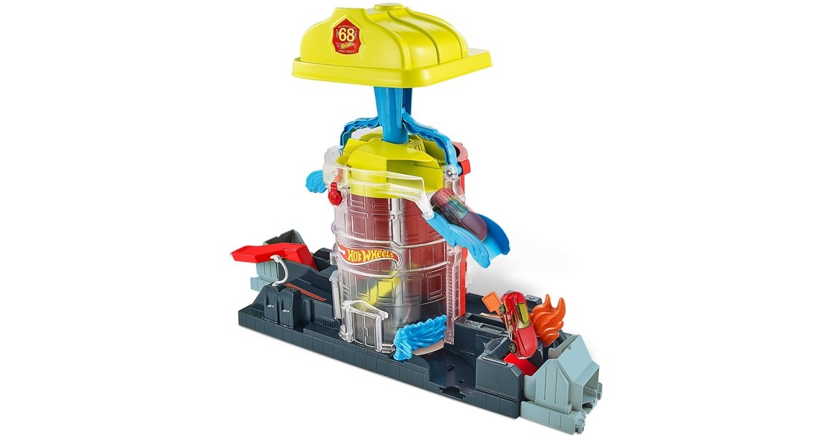 Hot WheelsSuper City Fire House Rescue Play Set Racebaan