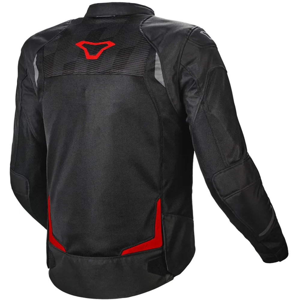 Macna - Blouson Orcano Gris Foncé / Rouge
