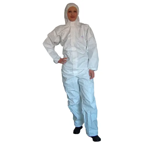 Combinaison de protection Partiguard Light type 5-6 élastiqus cagoule poignets taille chevilles passe-pouces blanc