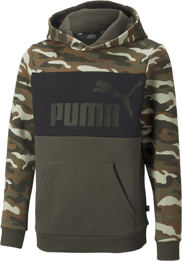 Puma Essentials  Camo hættetrøje Grøn