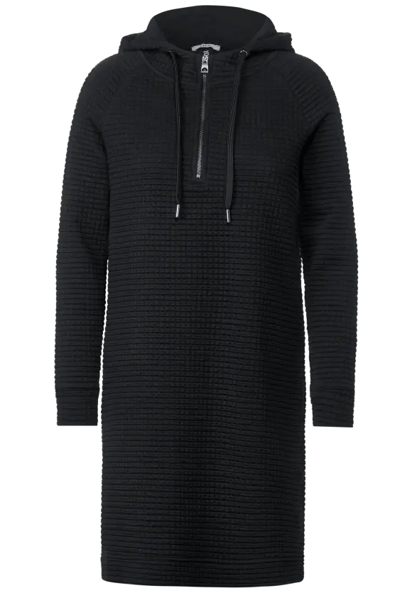 Hoodie Kleid - Black
