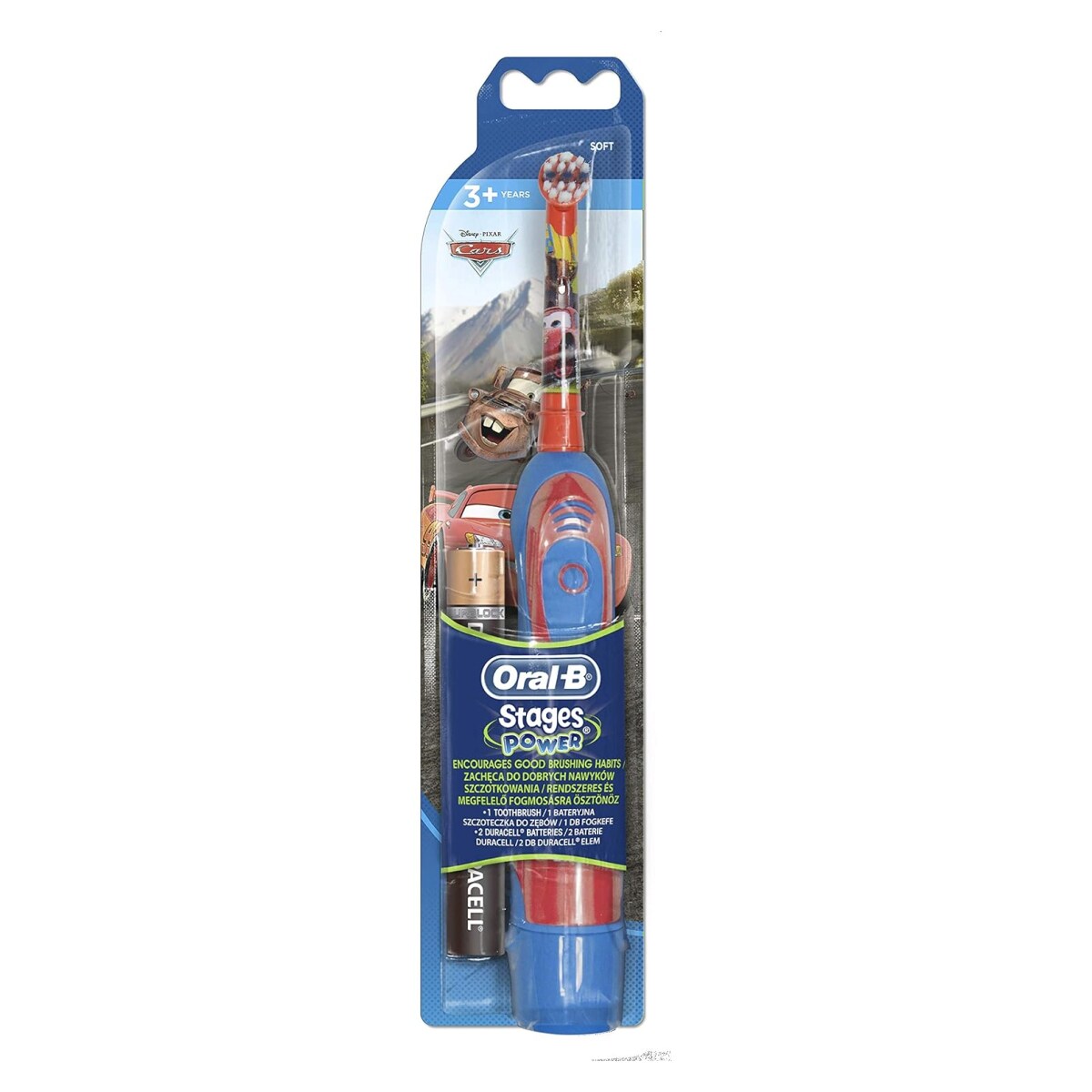 Oral-B Kids Batteriebetriebene Zahnbürste Mit Figuren Aus Disney Cars Oder Disney Prinzessin