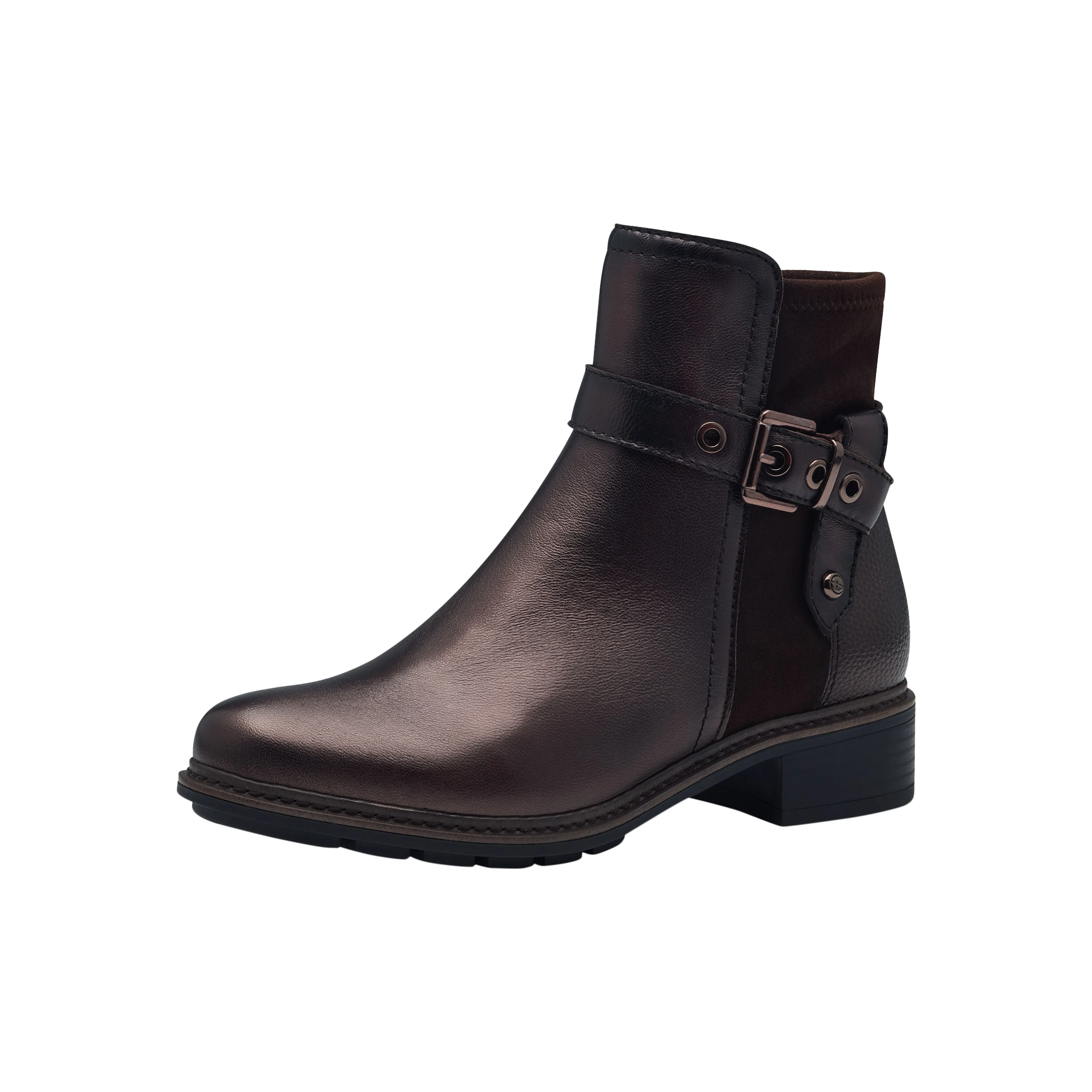 Bottine cuir | Marron