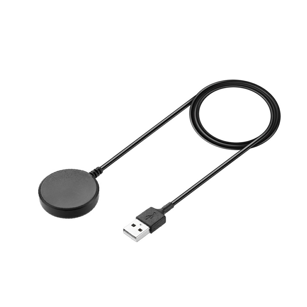(1m) Samsung Galaxy Watch 5 / Watch 5 Pro / Watch 4 / Watch 3 / Watch Active USB A Ladekabel Magnetischer Wireless Charger - Schwarz