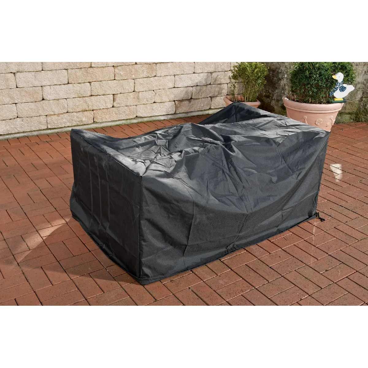 Decoshop26 Housse Mobilier Jardin Noir