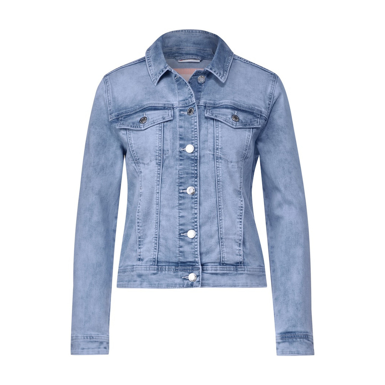 Street One QR Denim-Jacket,bleach