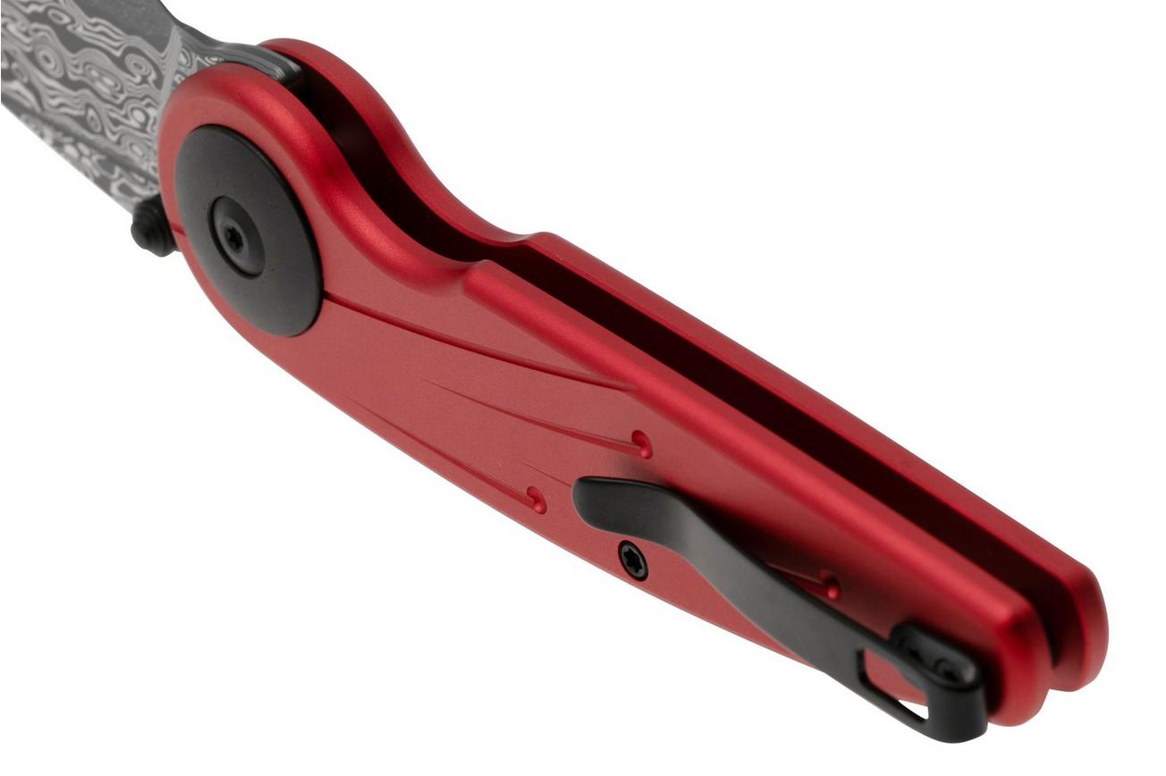 Civivi Starflare C23052-DS1 Damascus, Red Aluminum, zakmes