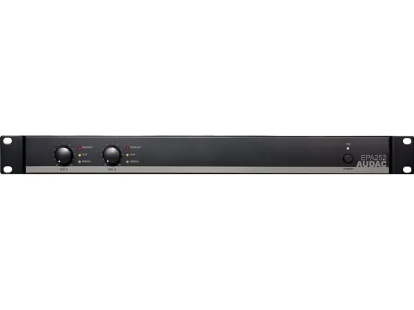 Audac EPA252 - Strømforstærker - 2 x 250 Watt - sort