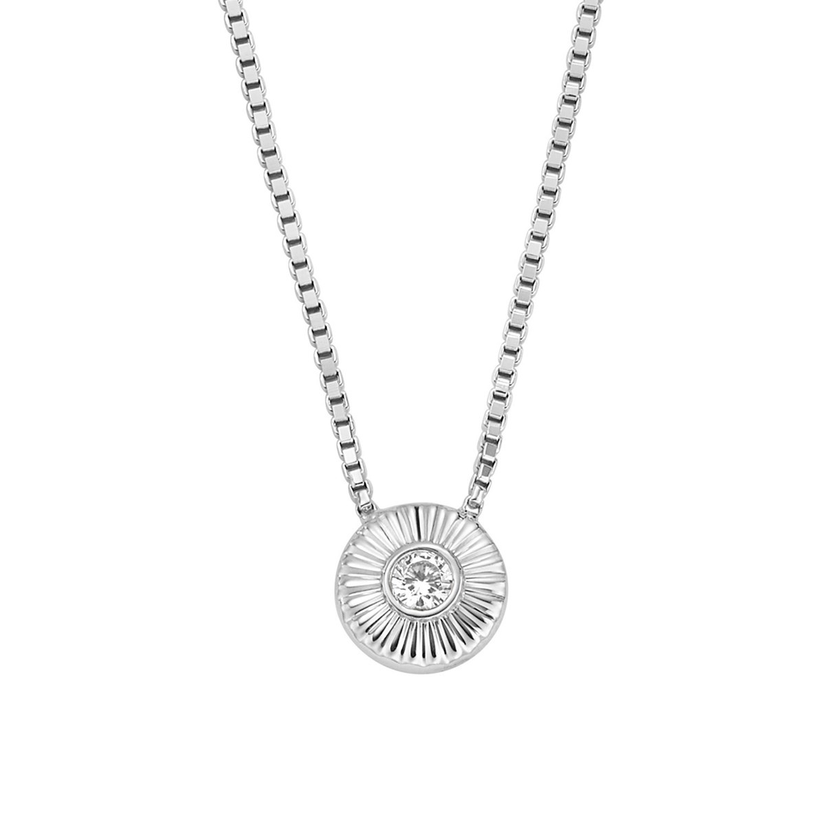 Collier Fossil circulaire texturé