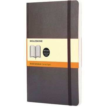 Carnet Moleskine souple 13 x 21 cm ivoire ligné 192 pages