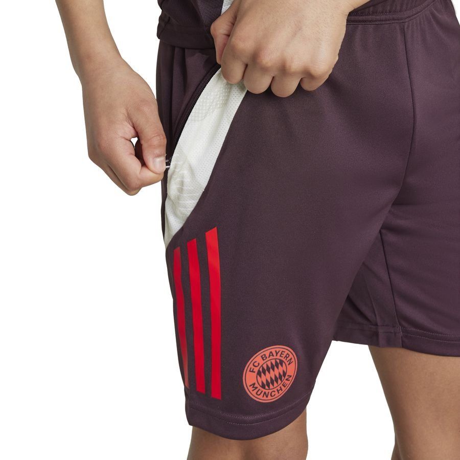 Bayern Munich Short d'Entraînement Tiro 24 - Marron/Rouge Enfant