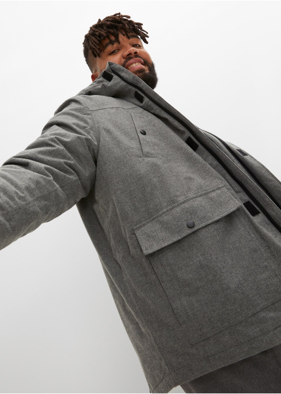 Veste fonctionnelle outdoor 3 en 1 avec veste intérieure séparée en polaire peluche