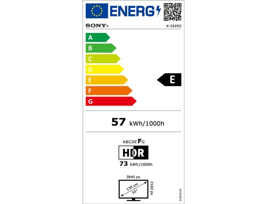 SONY - TV LED 4K 139 cm K55XR59B - BRAVIA 5