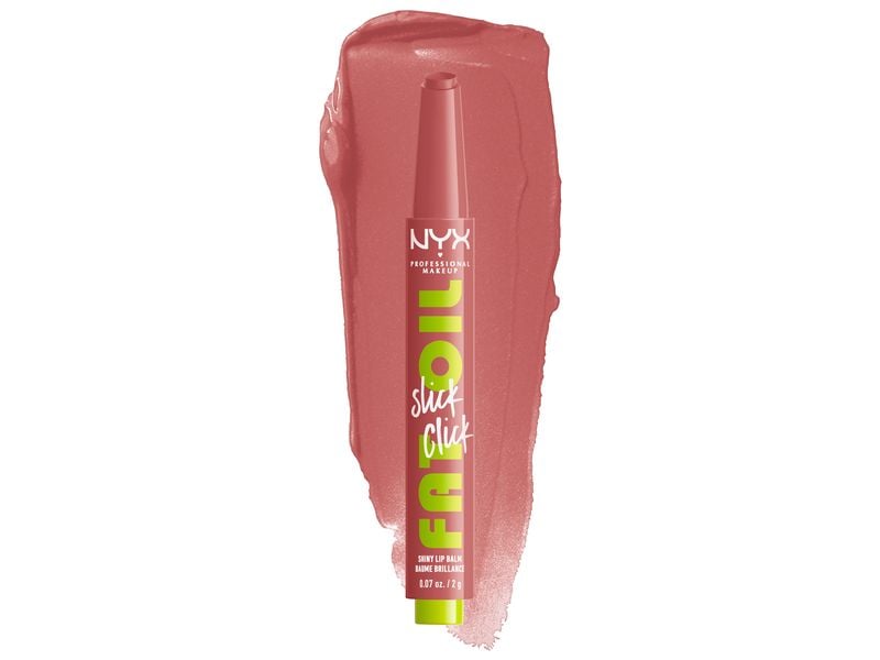 NYX Professional Makeup Lippenbalsam Fat Oil Slick Click 01 Pflegender Lippenstift mit ölhaltiger Formel