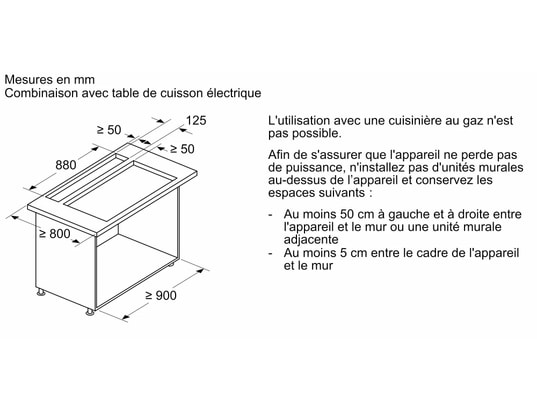 SIEMENS - Hotte plan de travail LD98WMM60 Hotte de plan, IQ700, 90 cm Clear Glass
