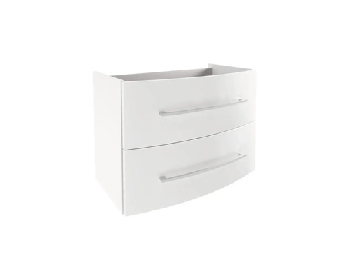 Wastafelmeubel FACKELMANN Verona BxHxD 79,4 x 57,5 x 45,5 cm Frontkleur wit hoogglans 73103