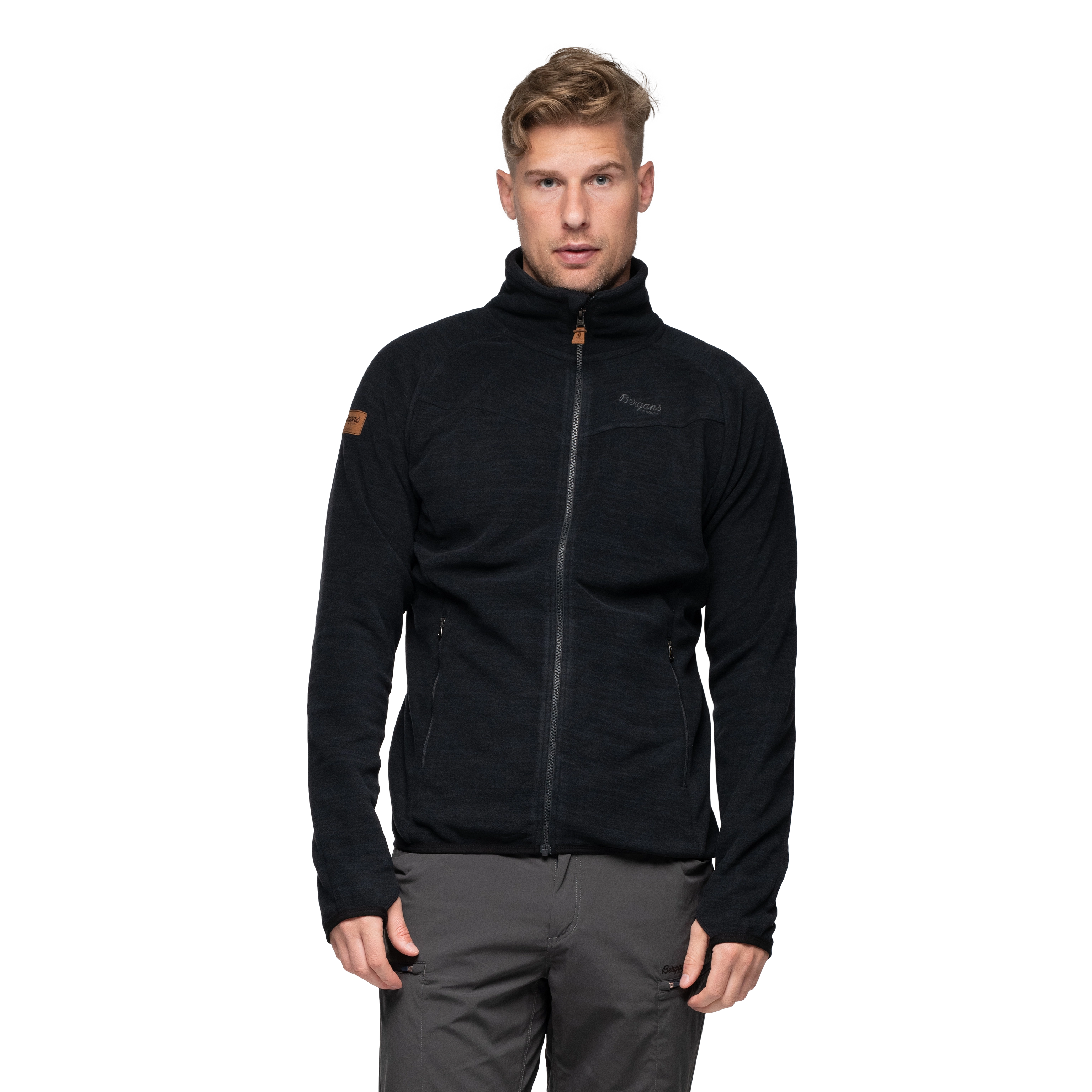 Hareid Fleece Jacket NoHood Black