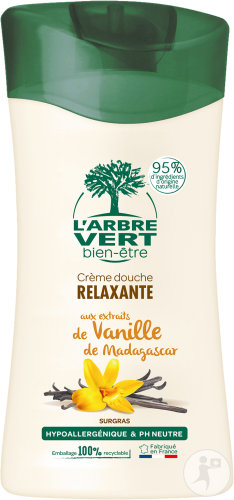 L'Arbre Vert Bien-Être Crème De Douche Aux Extraits De Vanille De Madagascar Flacon 250ml