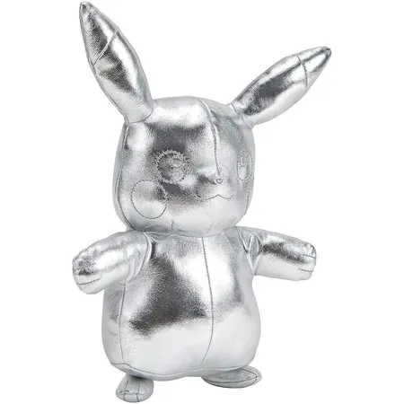 Pokemon 25 Jahre Celebration Plüsch Pikachu silber, 20 cm