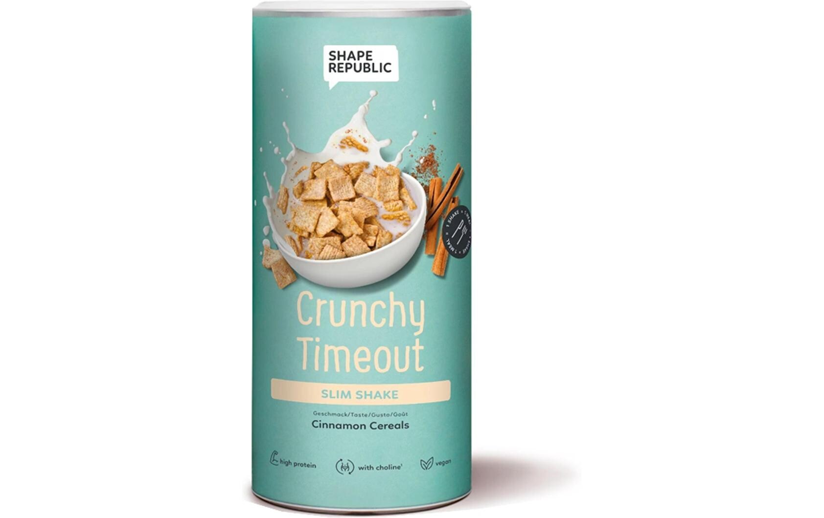 Slim Shake vegan Cinnamon Cereals 420 gVeganer Mahlzeitenersatz mit Süssungsmitteln Crunchy Timeout