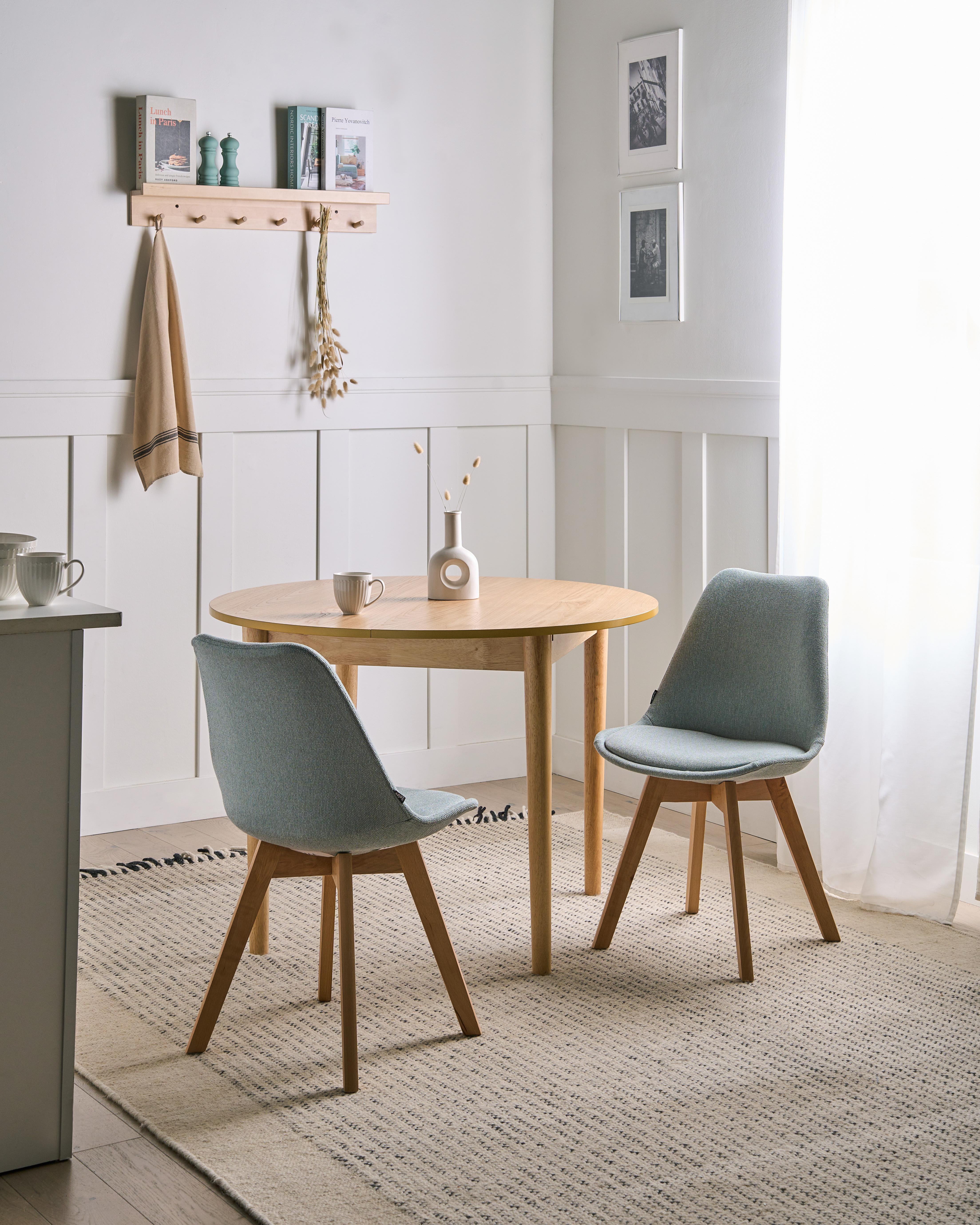 Set van 2 eetkamerstoelen DAKOTA II Stof Mintgroen