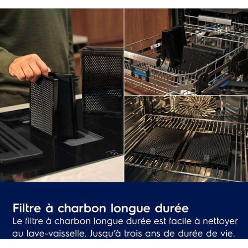 Plaque de cuisson avec hotte intégrée Electrolux KCC8344