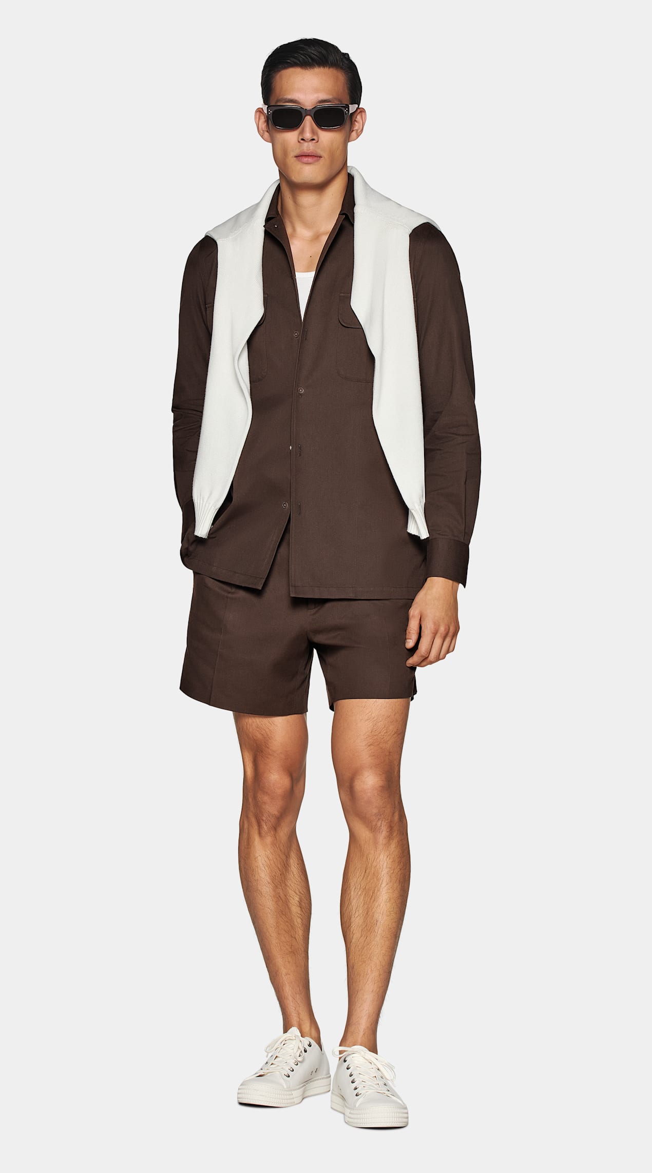 Ensemble Casual marron moyen