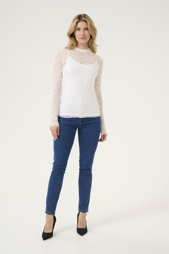 Kaffe KAjolia LS Blouse Chalk