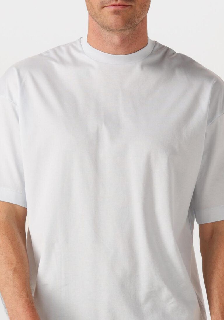lichtblauwe valenza t-shirt interlock supima oversized t shirt