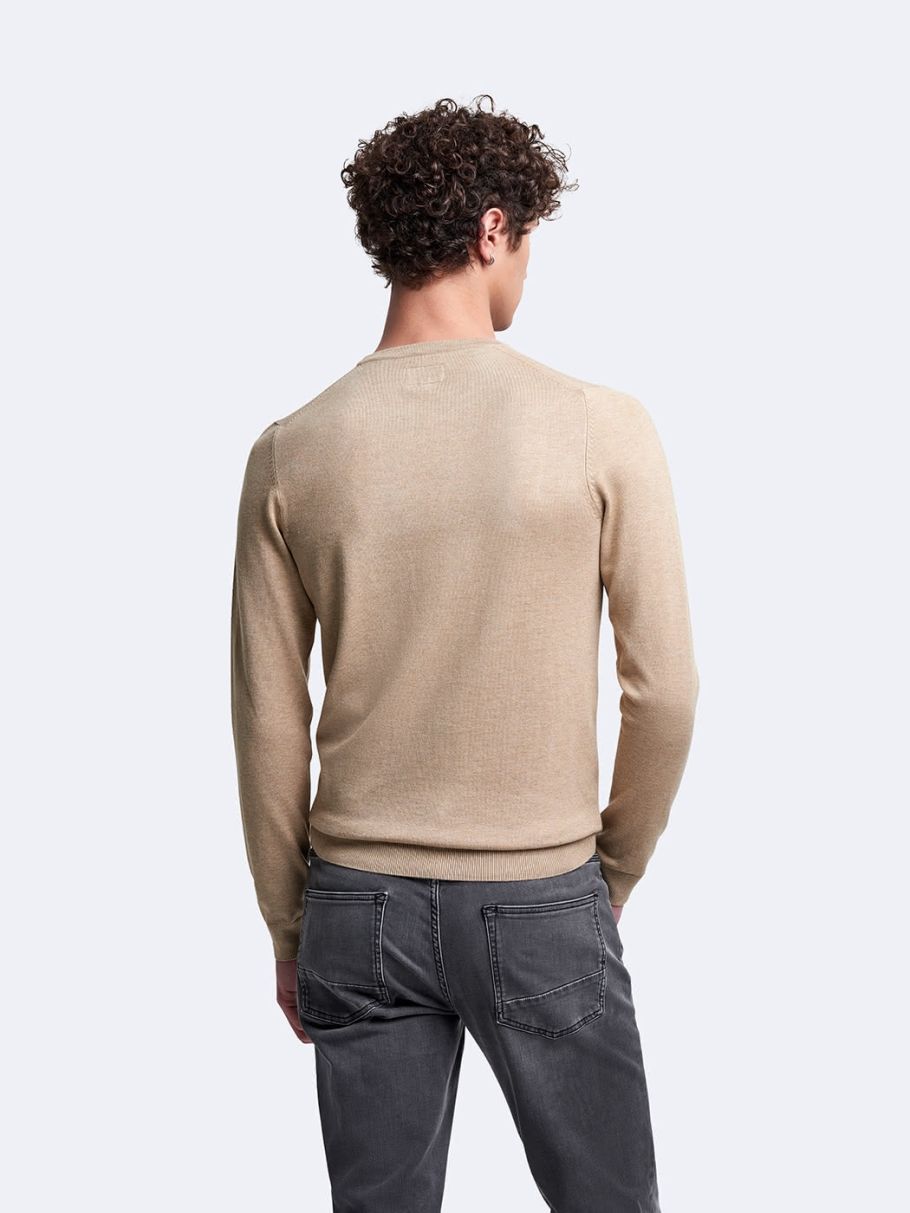 Pull col rond en viscose certifiée