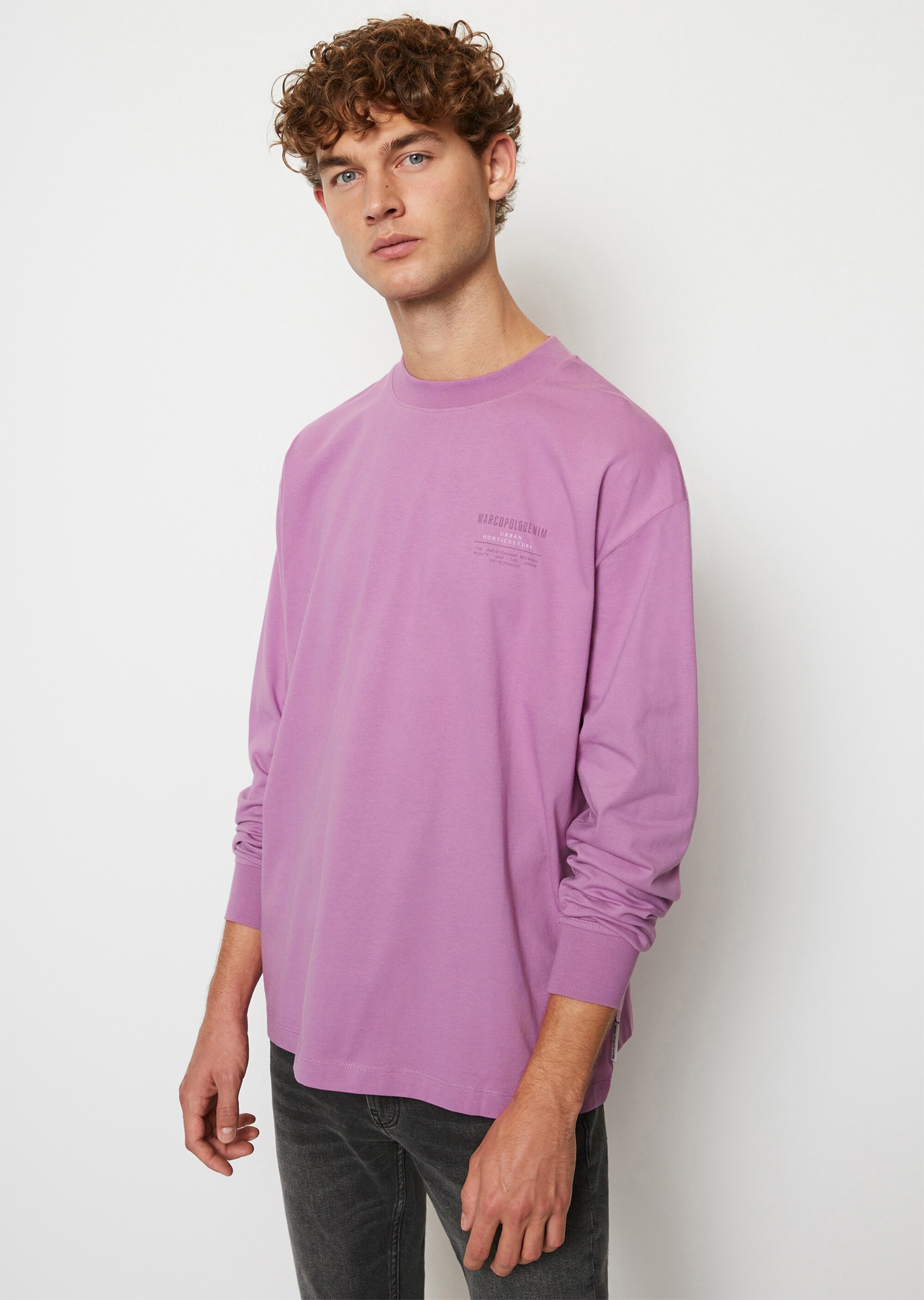 Longsleeve oversized mit Front- und Back-Print