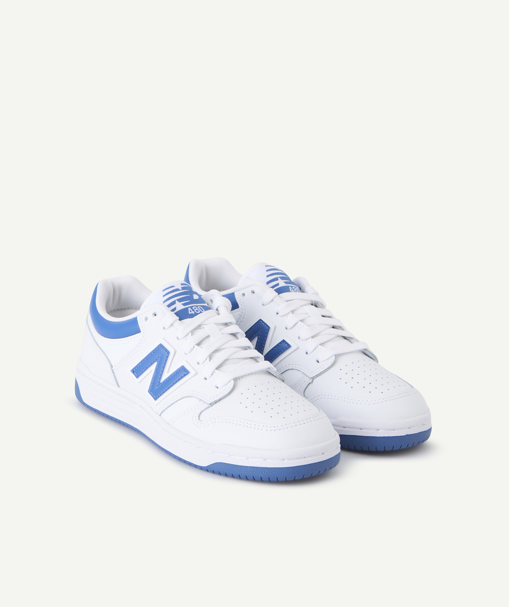 NEW BALANCEBASKETS À LACETS 480 ADO BLEU ET BLANC