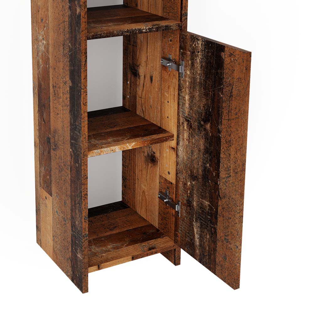 Vicco Badmöbelset Kiko Old Style modern Badezimmerschrank Badschrank Badezimmermöbel Waschtischunterschrank Badspiegel Midischrank Schranktür Schrankfach Schrankregal