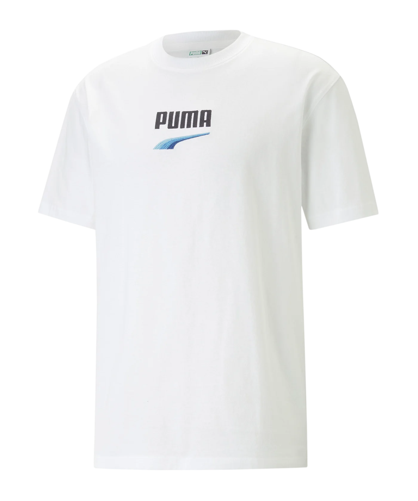 PUMA DOWNTOWN Logo T-Shirt Weiss F52