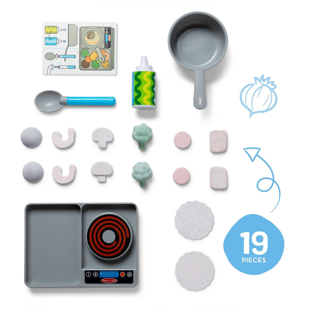Køb Melissa & Doug Multifarvet Legesæt - Water Wow! Simmer & Stir: Kogeplade-Sæt
