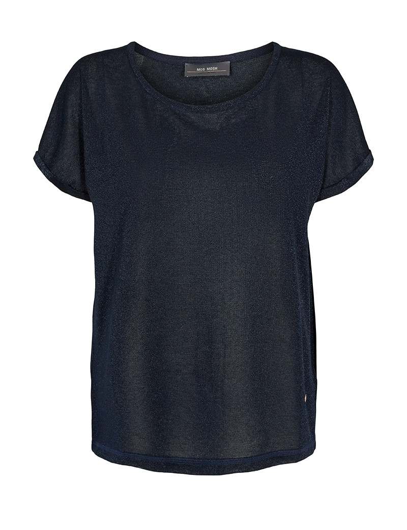 MOS MOSH TOP KAY MAILLE LUREX NAVY IRIS