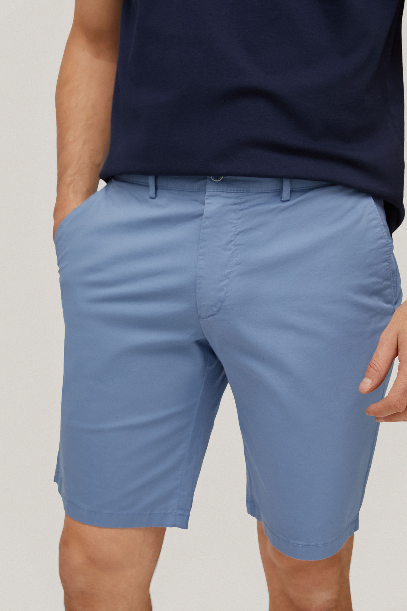 Bermuda Premium Flex Chino - Azul