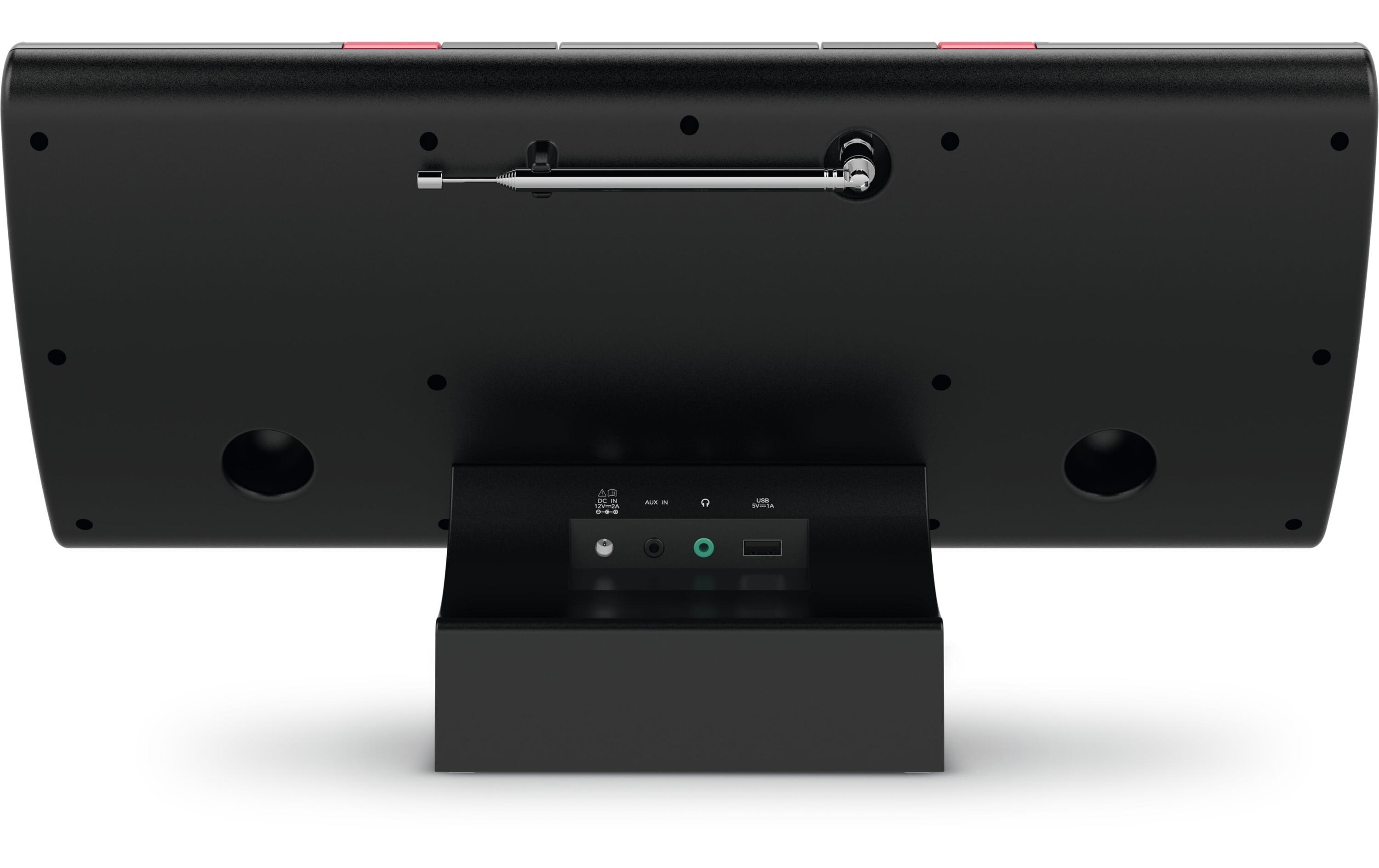 DAB+ Radio MultyRadio 4.0 Rot/Schwarz<br>DAB+/UKW/Internet-Stereoradio mit CD-Player, Farbdisplay und Musikstreaming