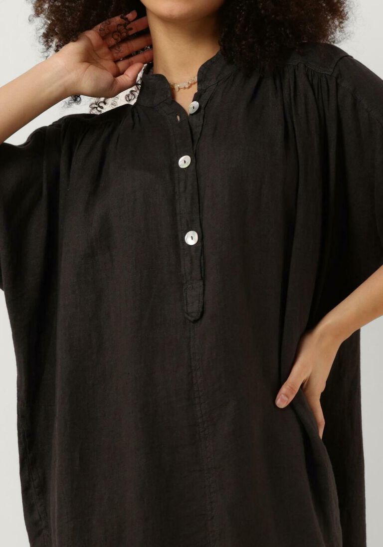 BY-BAR zwarte by-bar mini jurk amber linen dress