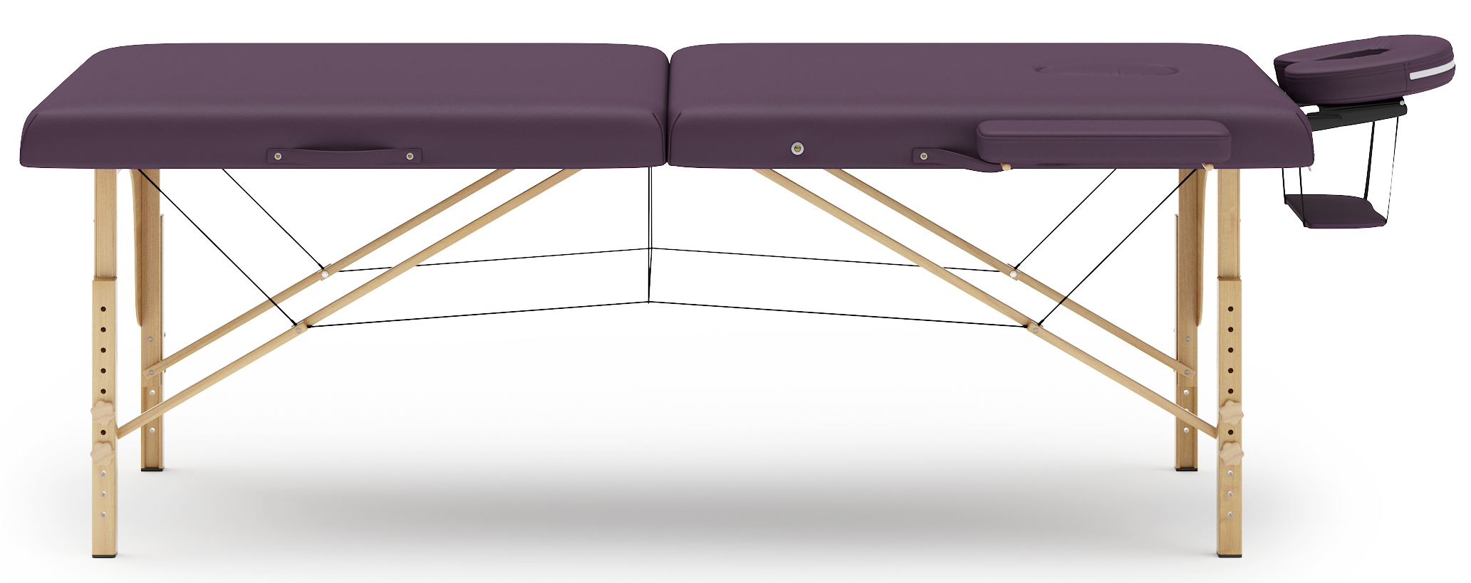 Massageliege 2-Zonen violett