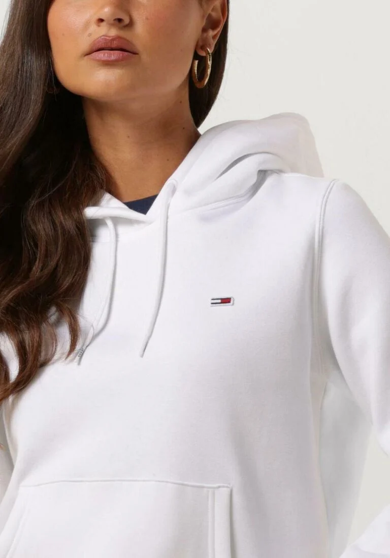 TOMMY JEANS witte tommy jeans sweater tjw regular fleece hoodie