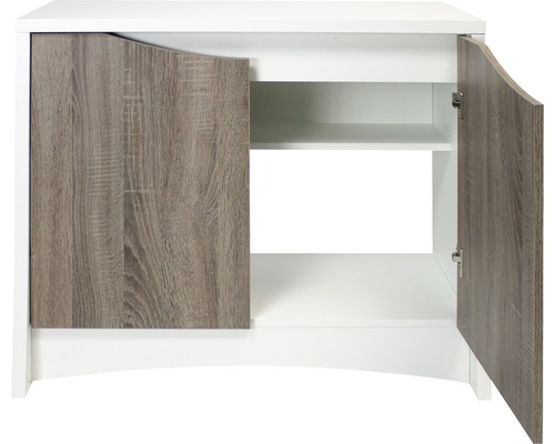 Aquariumkast Fluval Flex 123 l 82,8 x 36,4 x 69 cm wit-licht hout