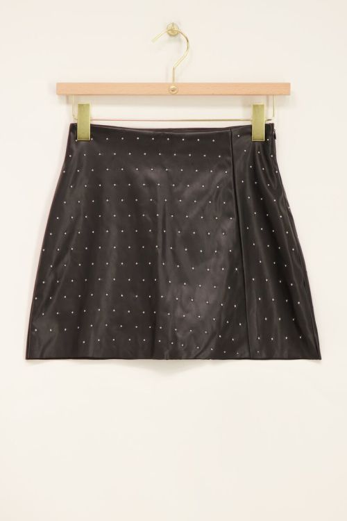 Zwarte skort met studs