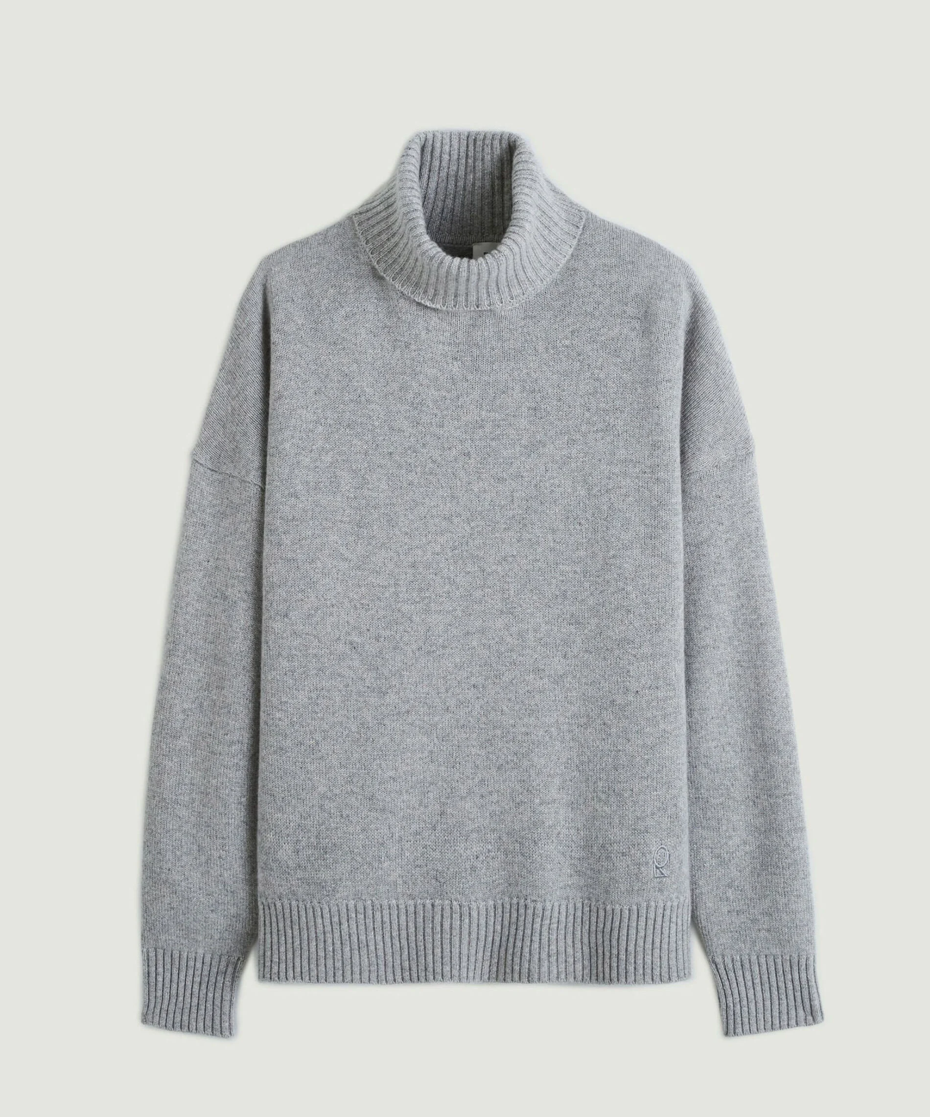 Pull col roulé en cachemire | Gris